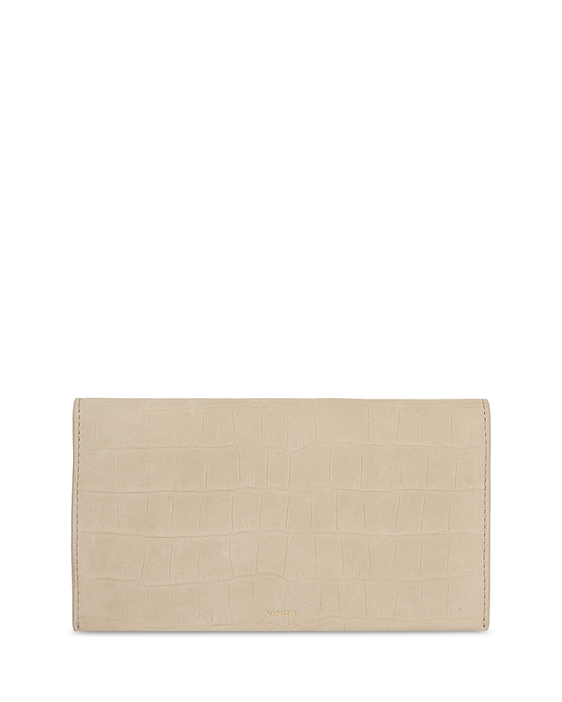 Embossed Leather Continental Wallet