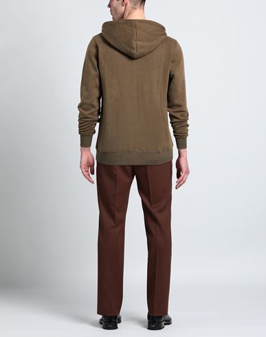 Man Sweatshirt Khaki Size S Cotton