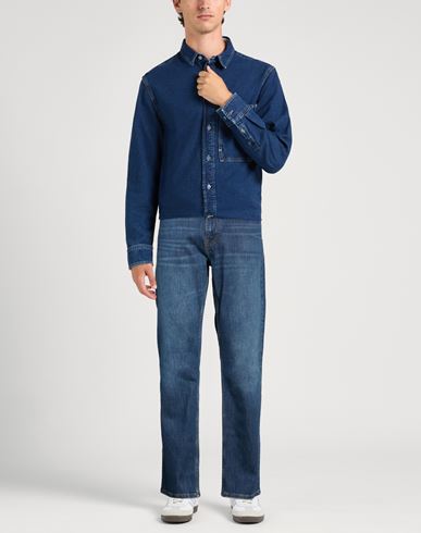Man Jeans Blue Size 30 Cotton, Polyester, Elastane