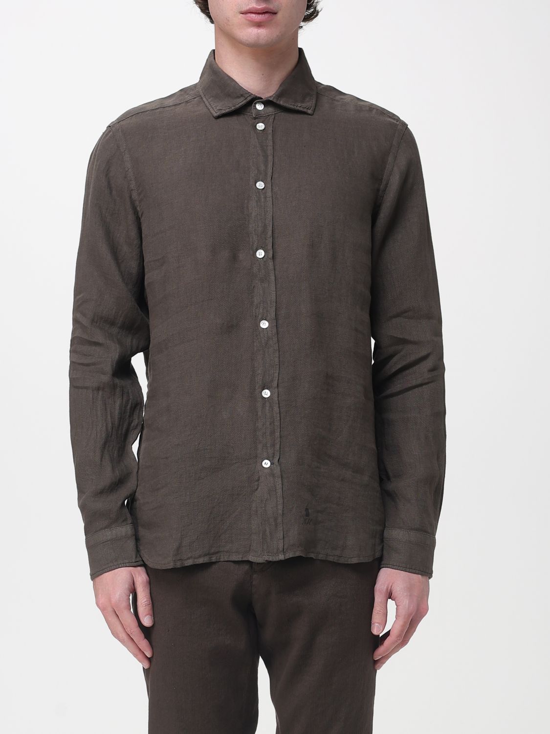 Shirt Men color Brown