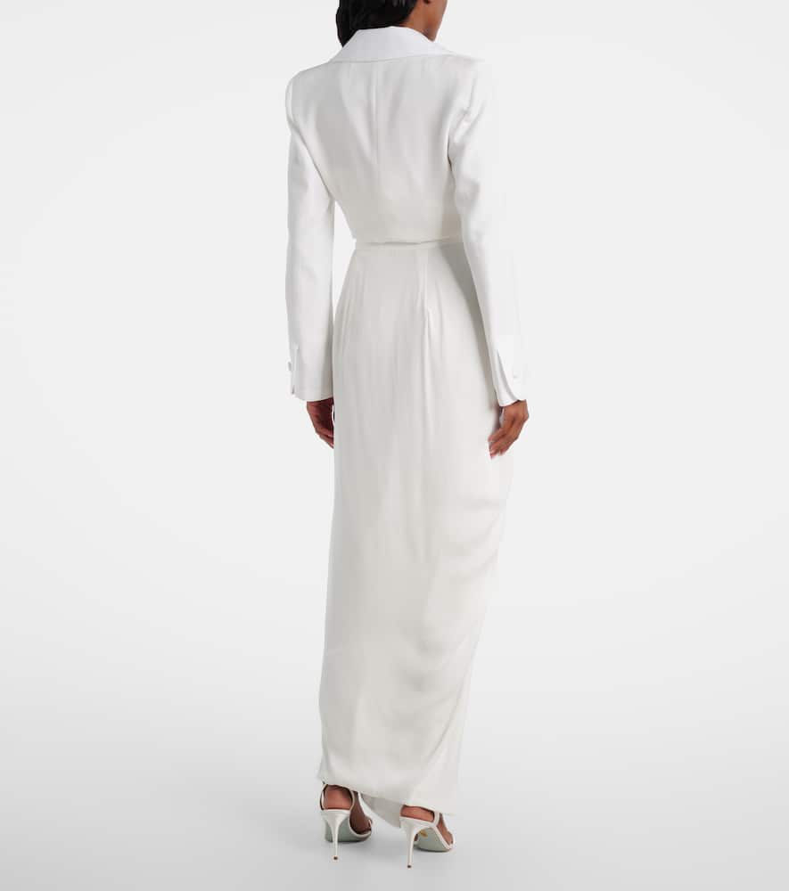 Draped maxi skirt