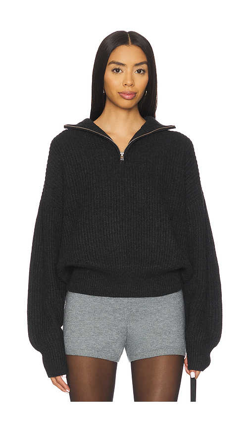 Lovers and Friends Shivani Zip Sweater in Beige.  M. Also in