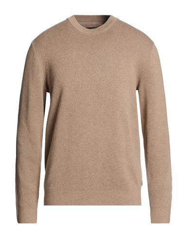 Premium Man Sweater Light brown Size L Organic cotton, Cotton