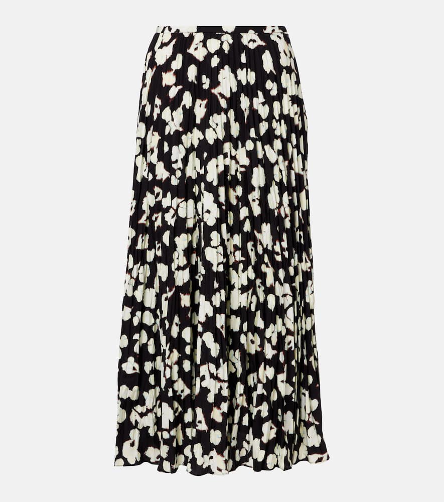 White Label Runa printed twill midi skirt