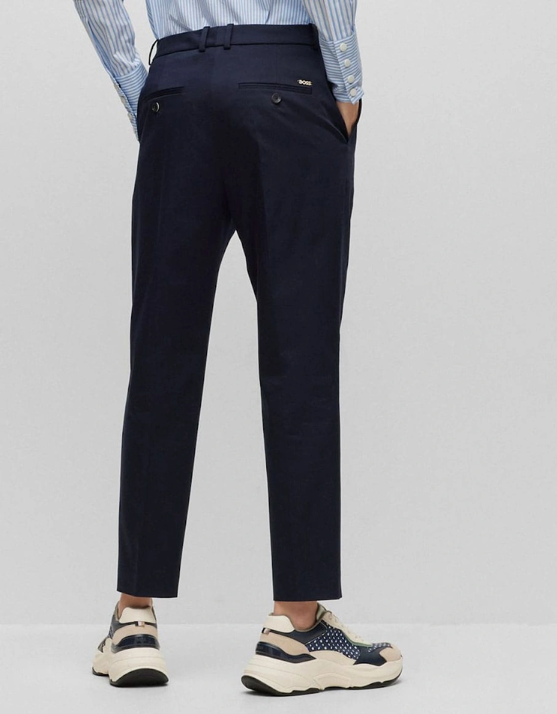 Hugo Boss Women's Tetida Trousers - Navy - Size: 10/None