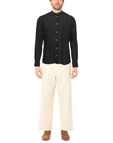 Man Shirt Dark brown Size 15 Linen