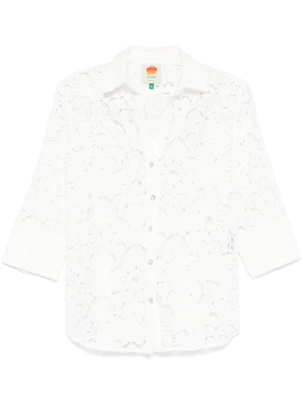 Broderie-anglaise shirt - White