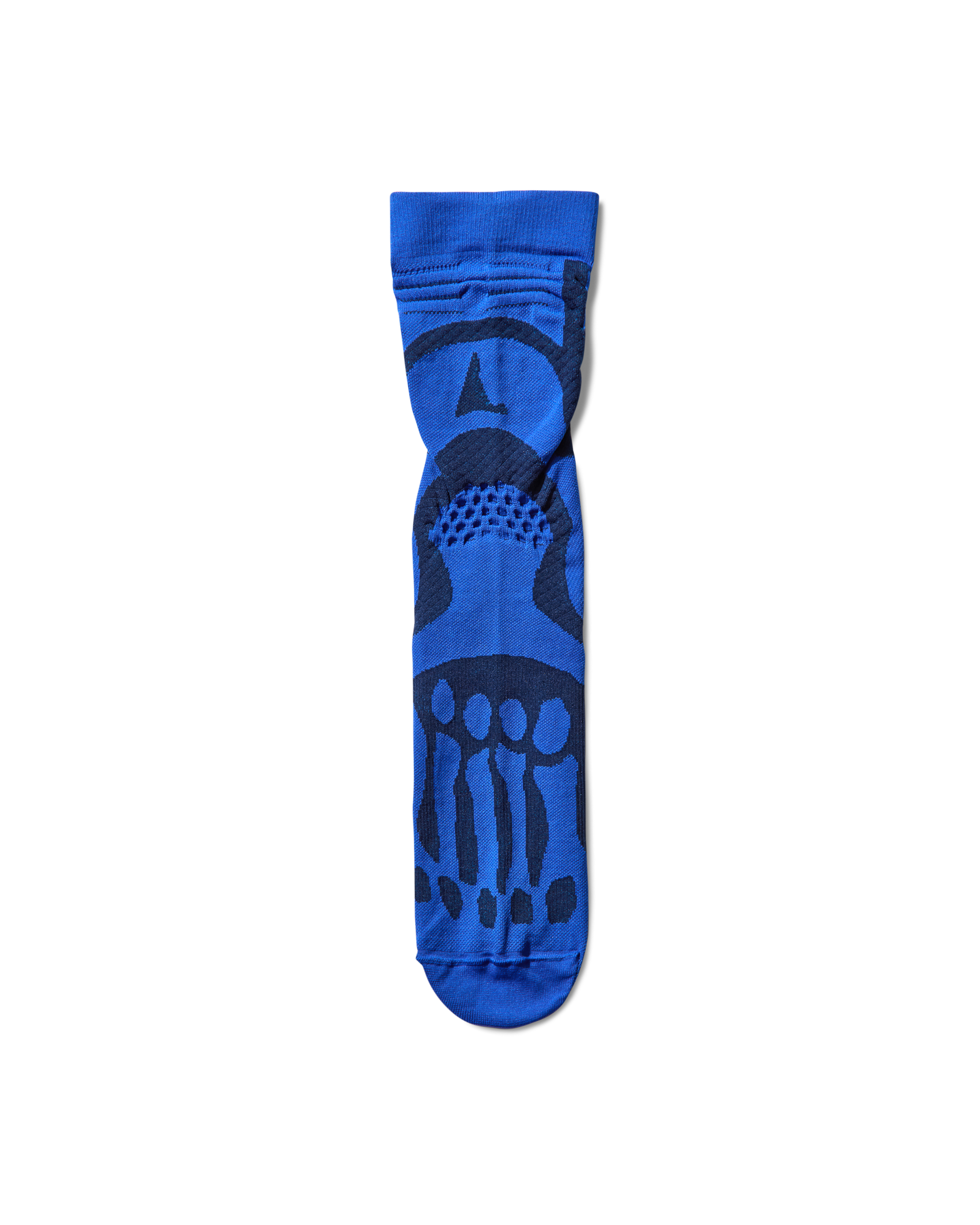ROA Bones Logo Q-skin Technical Crew Socks Blue Underwear Unisex