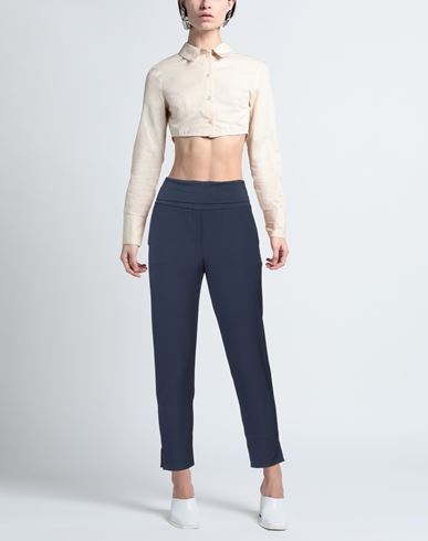 Woman Pants Navy blue