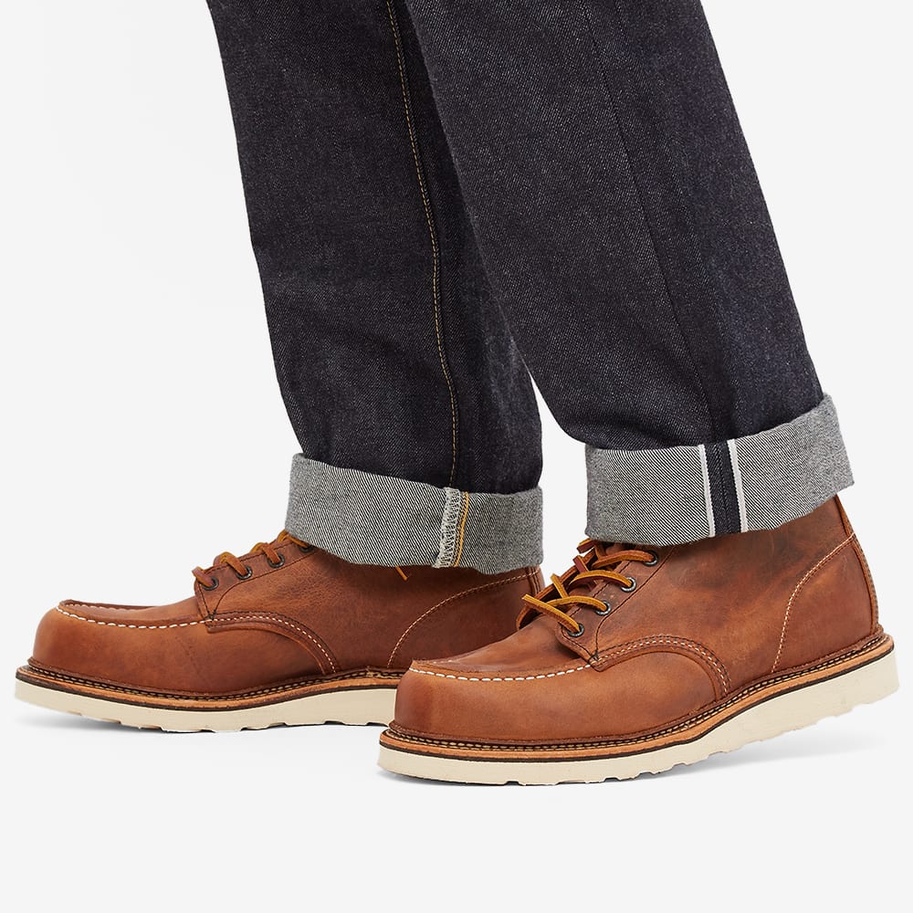 Men's 1907 Heritage Work 6" Moc Toe Boot in Copper Rough/Tough, Size UK 7.5 