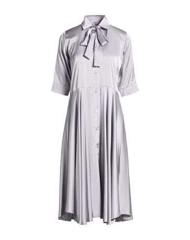Woman Midi dress Light grey Size 6 Polyester, Elastane