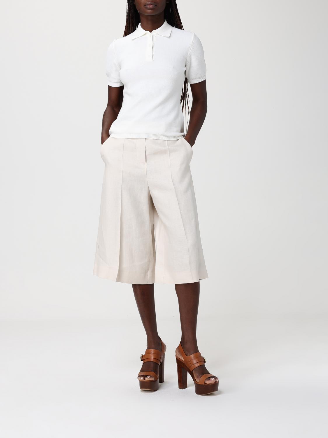 Pants Woman color Beige
