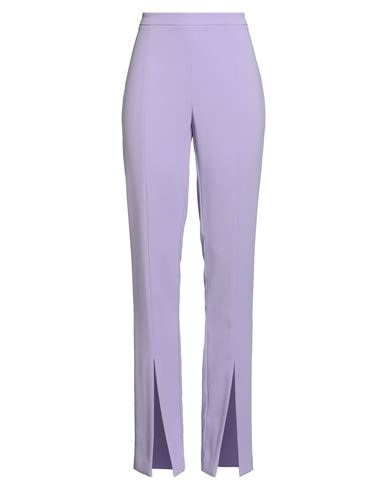Woman Pants Lilac Size 8 Polyester, Elastane