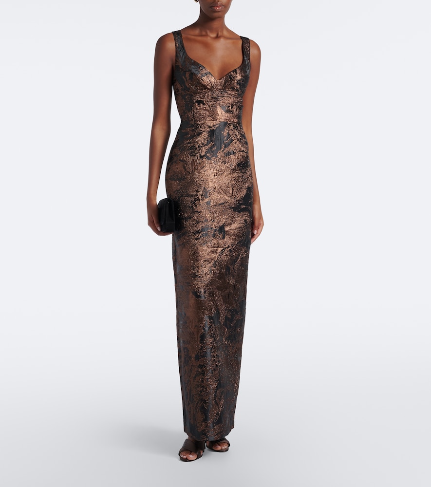 Viella jacquard gown