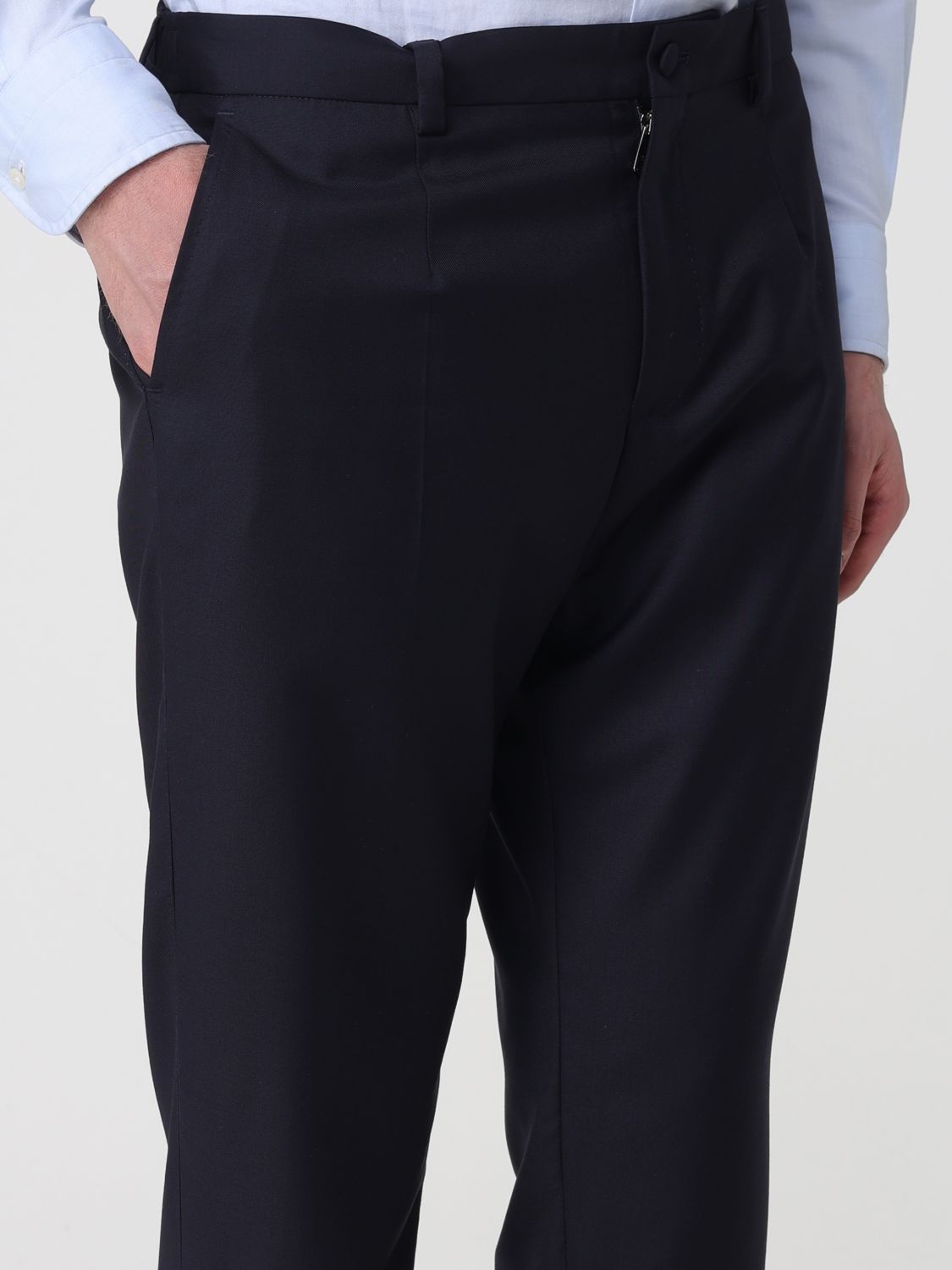 Pants Men color Blue