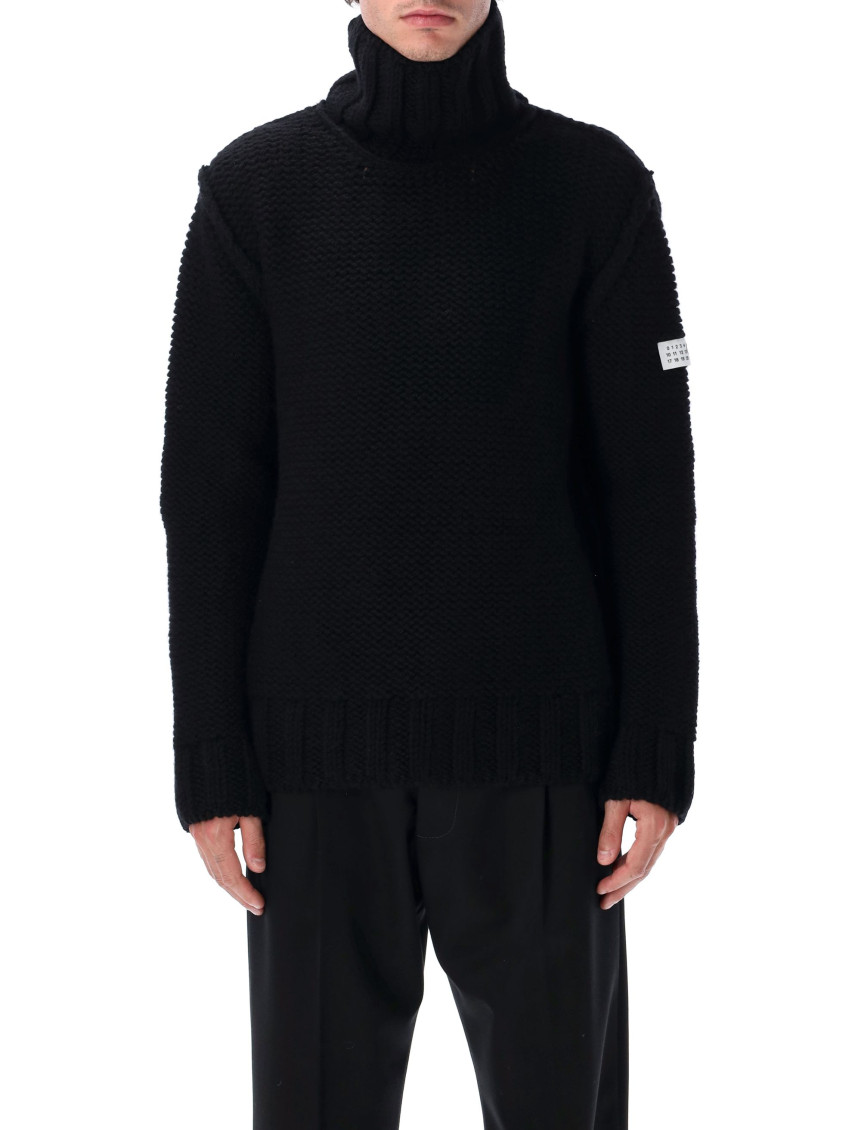 Black High Neck Sweater