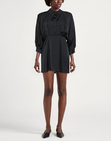 Woman Mini dress Black Size S Polyester