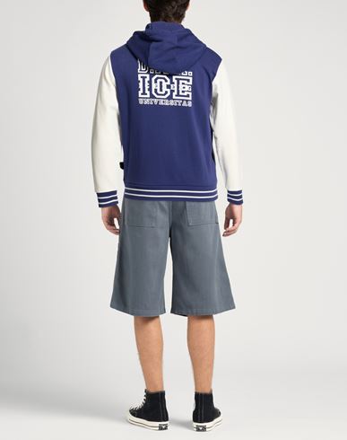 Man Sweatshirt Bright blue Size L Cotton, Polyester