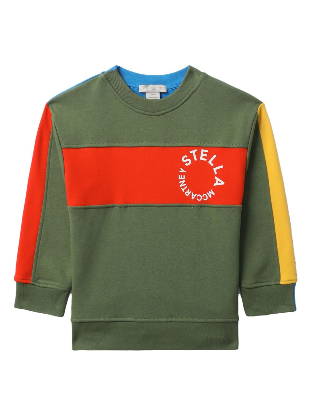 Logo-print long-sleeve jumper - Green