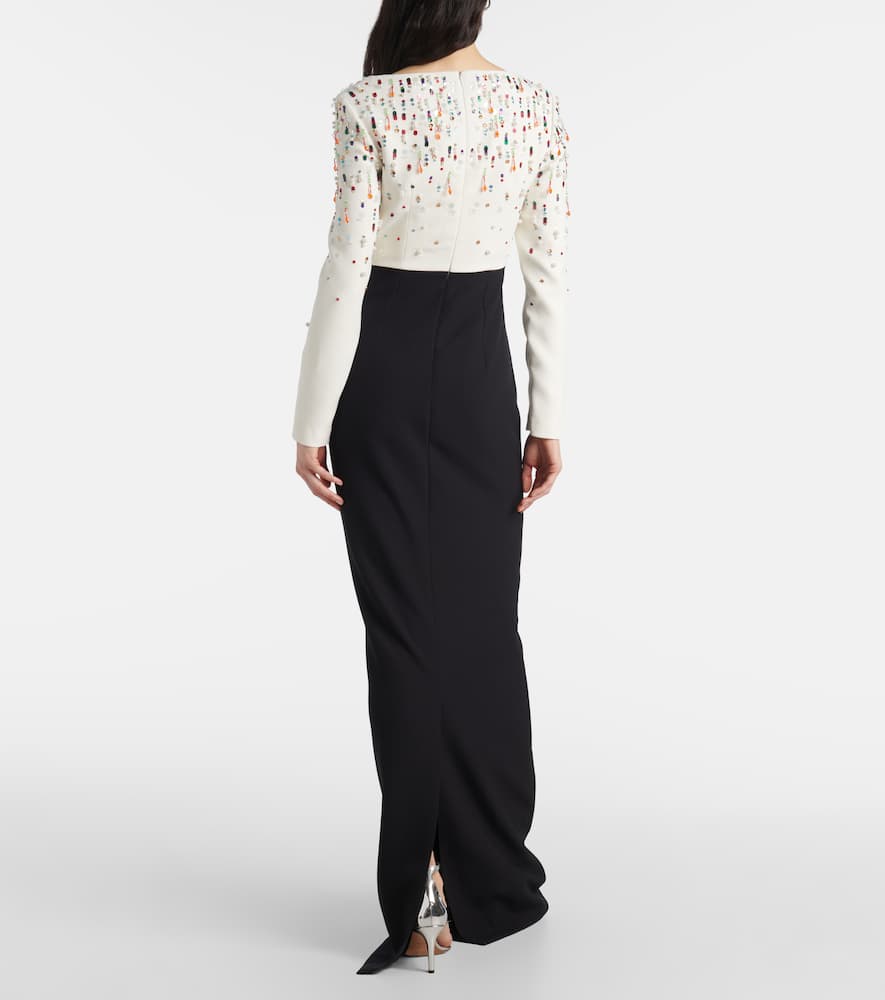 Racha embroidered gown