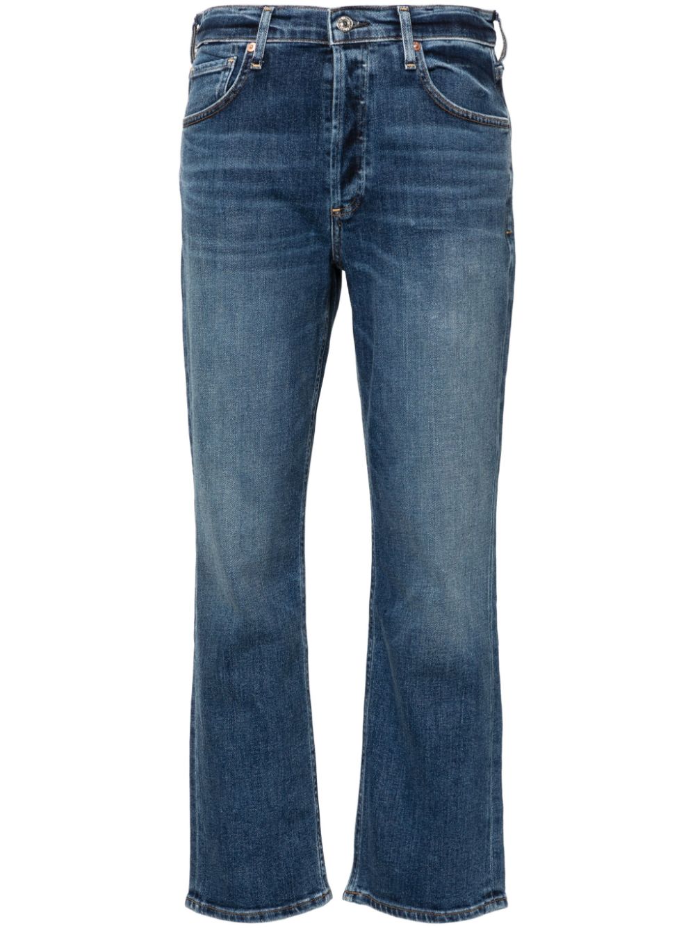 Jolene high-rise slim-cut jeans - Blue