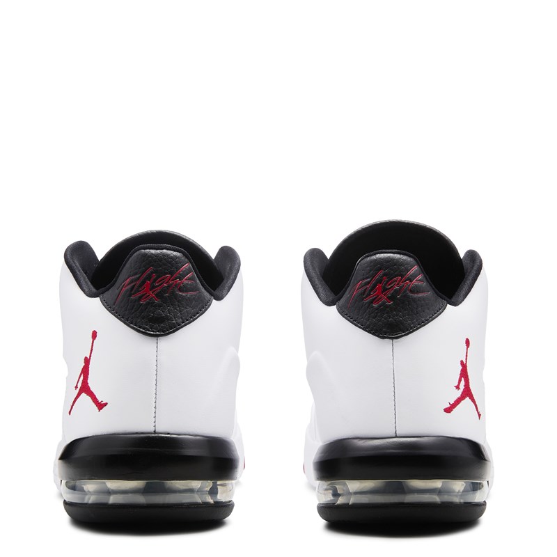 Men's Flight Origin 3 Mid Sneakers (White/Black/Red)