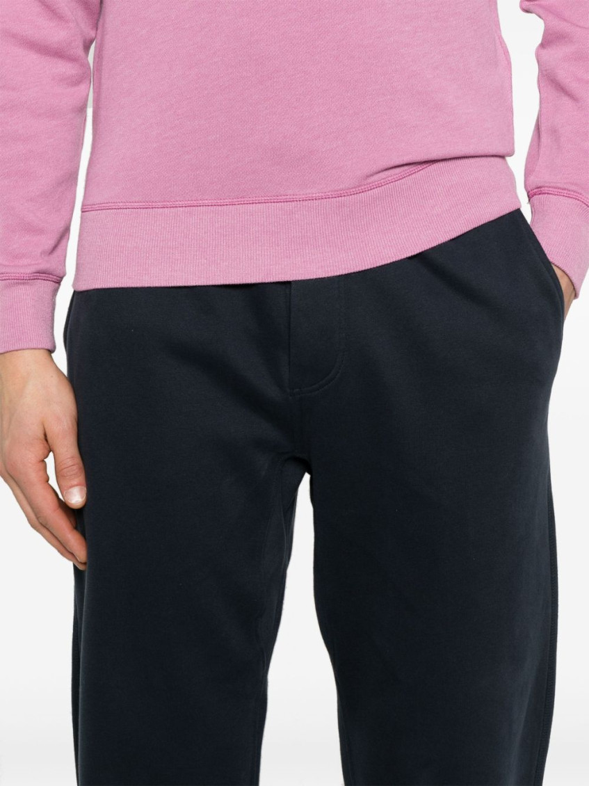 Navy Blue Jersey Sports Trousers