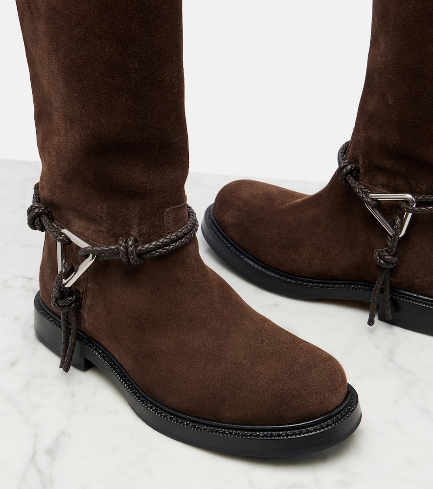 James Knot suede knee-high boots
