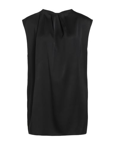 Woman Top Black Size 14 Viscose, Silk