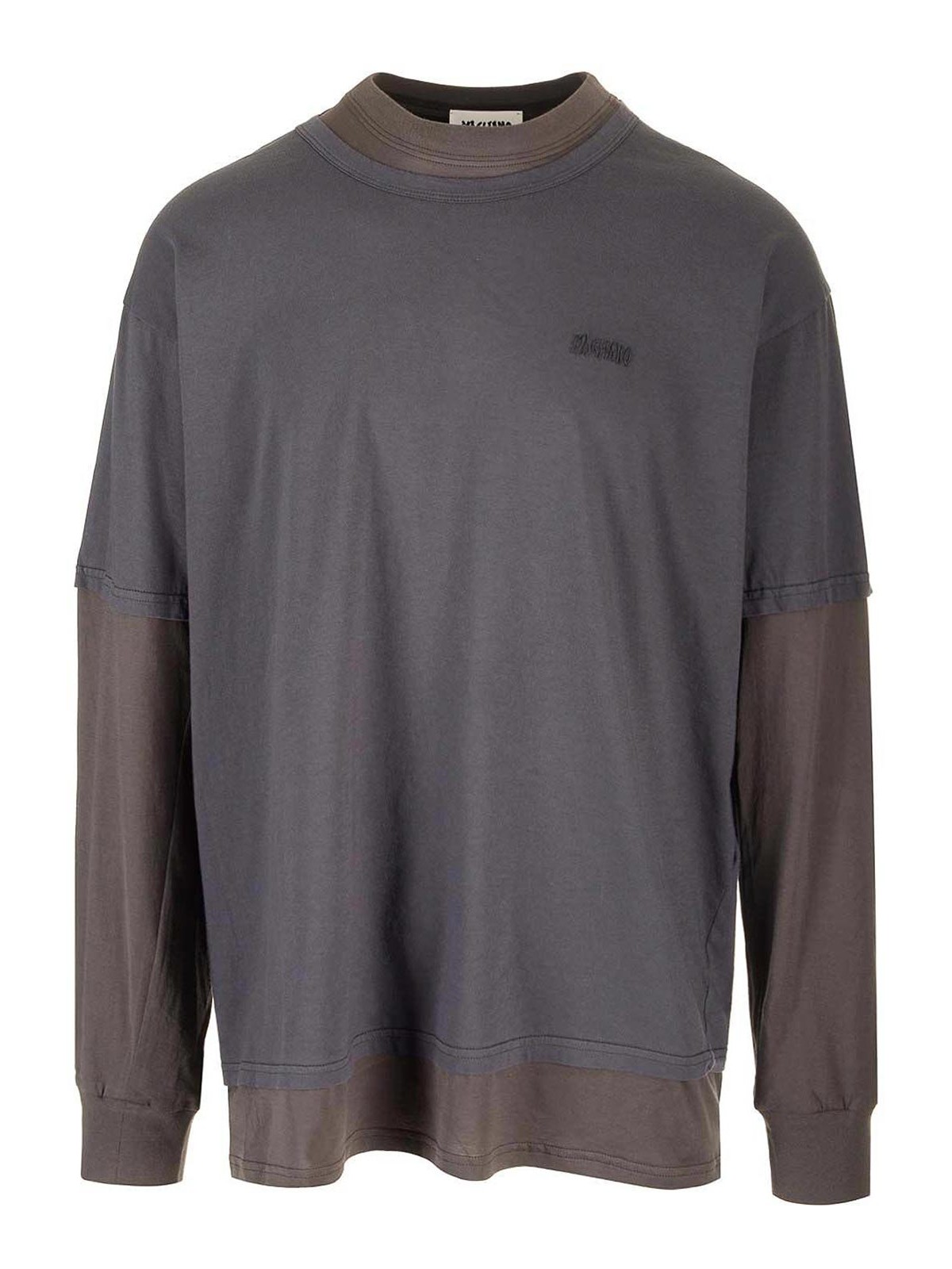 Sweater In Two-Tone Cotton