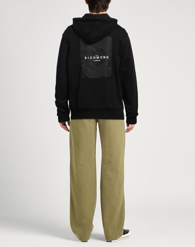 John Richmond Man Sweatshirt Black Size XS Cotton