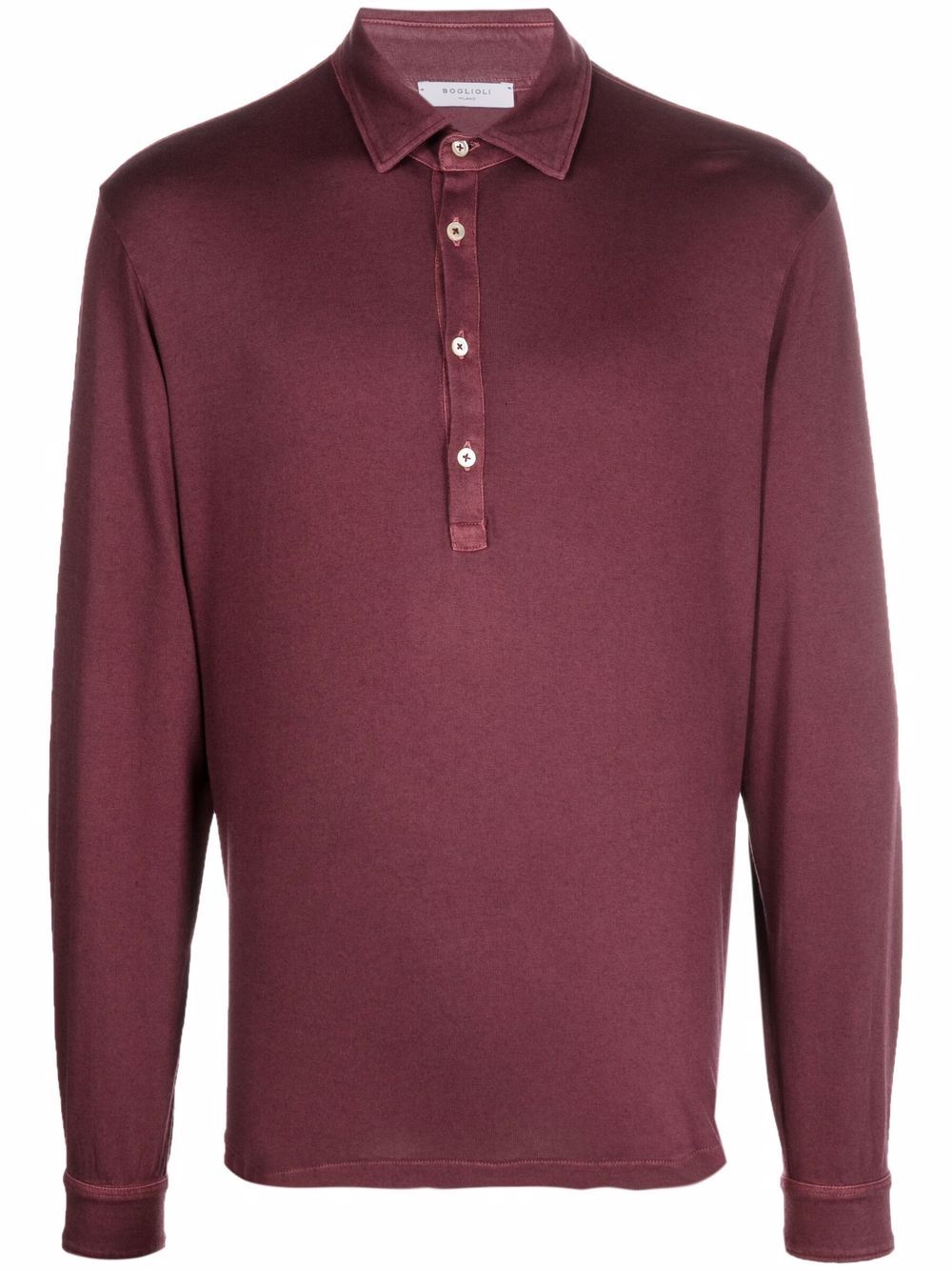 Longsleeved polo shirt - Purple