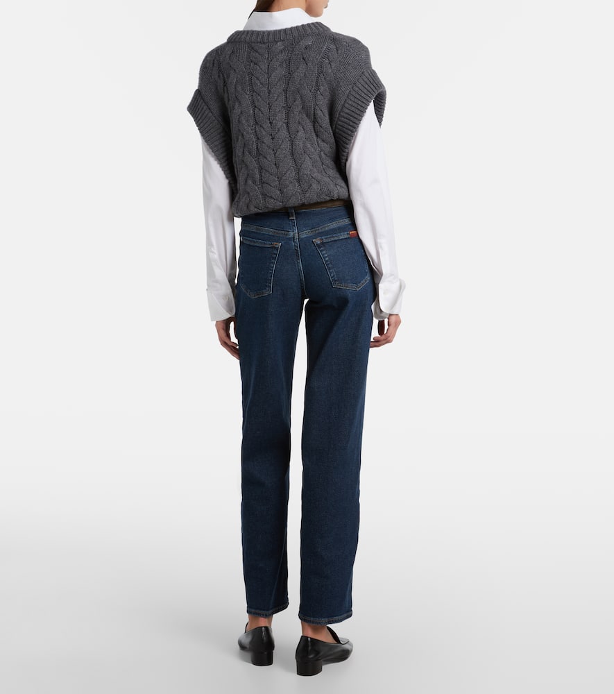 Stovepipe Straight mid-rise straight jeans