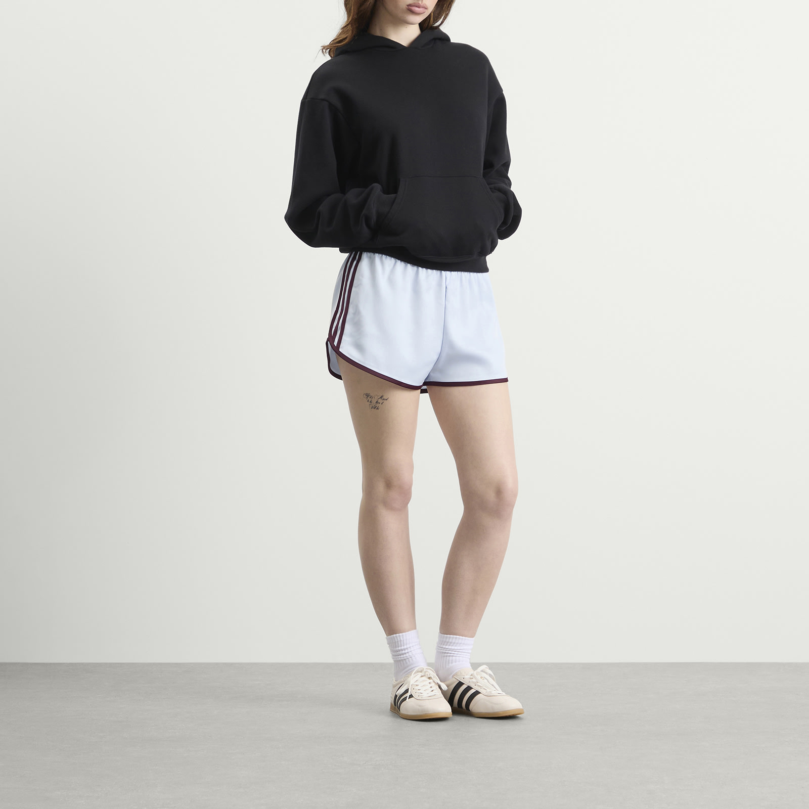 Women's 3S Sprinter Shorts in Crystal Sky/Maroon
