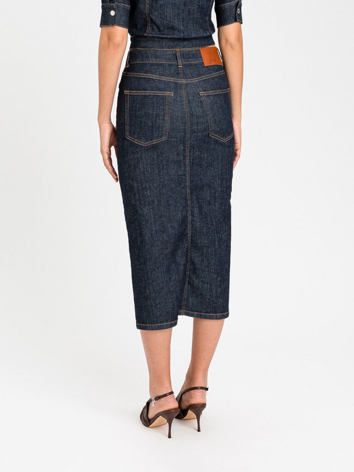 Skirt Woman color Denim
