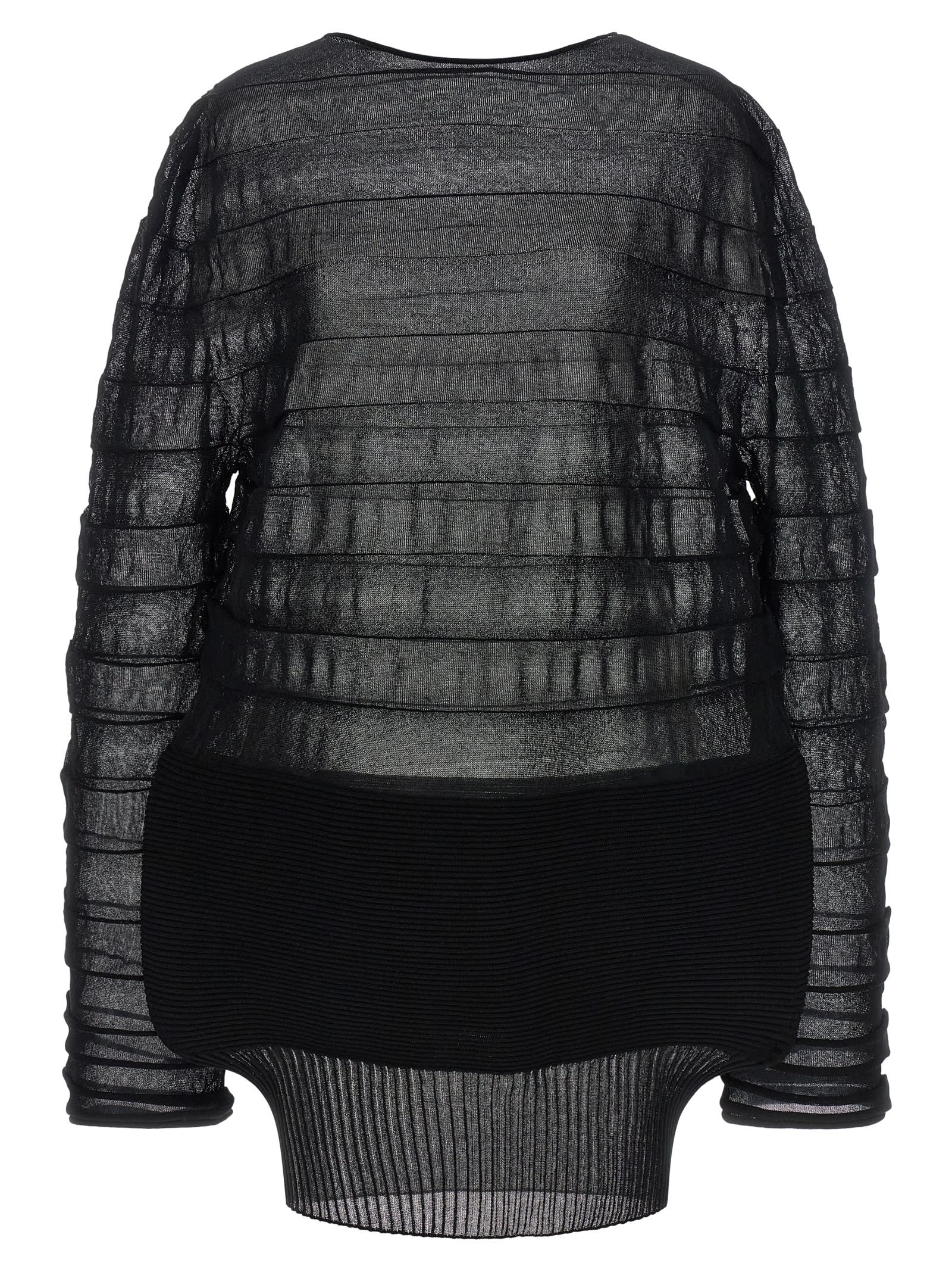 Moving Knit Tops Black