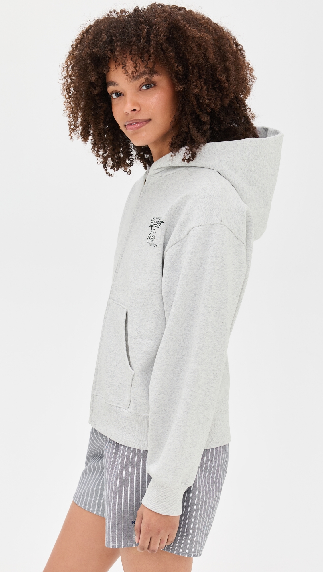 NYRC Zip Hoodie Heather Gray