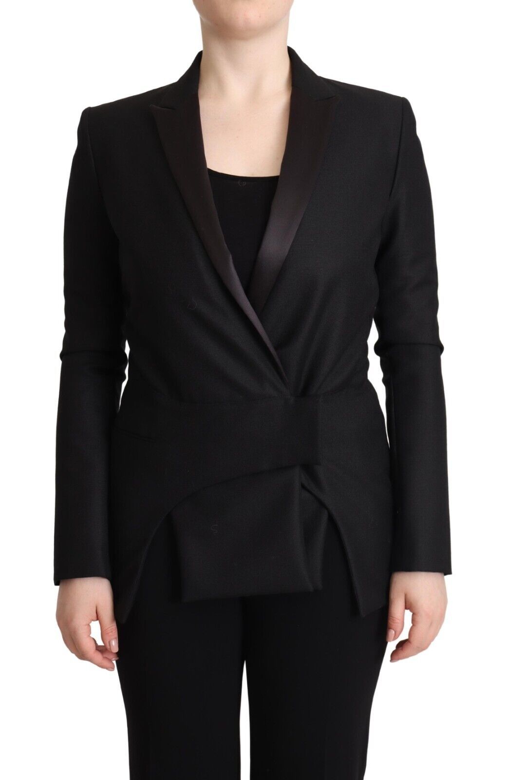 Double Breasted Blazer — Black