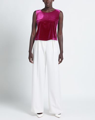 Woman Top Magenta Size S Polyester, Elastane