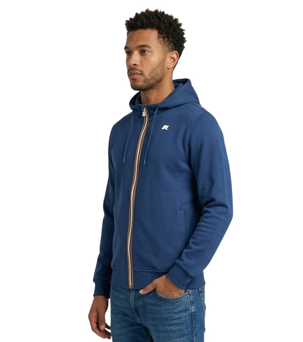 Blue Zip-Up Hoodie