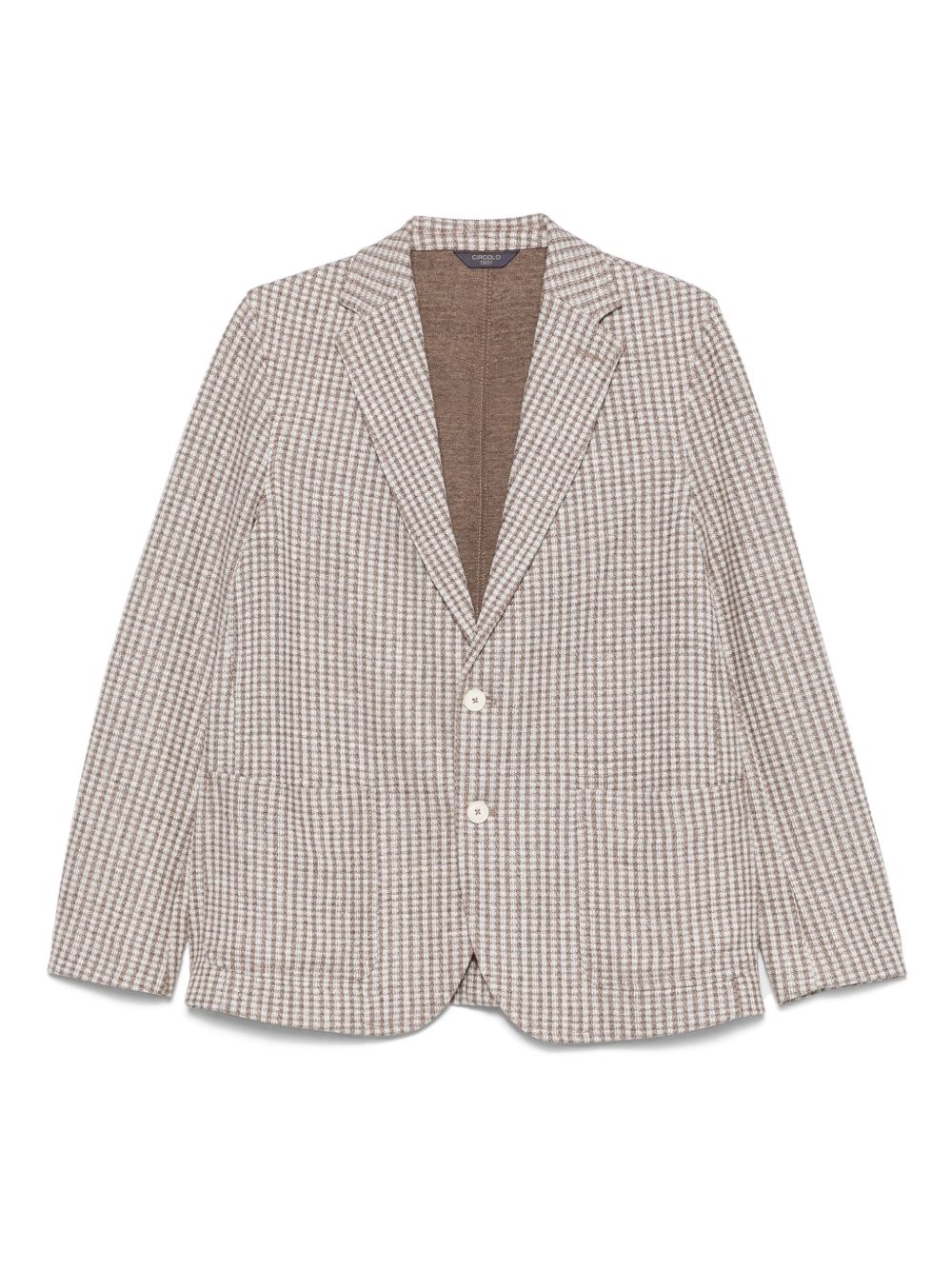 Cotton and Linen Blend Blazer — Beige