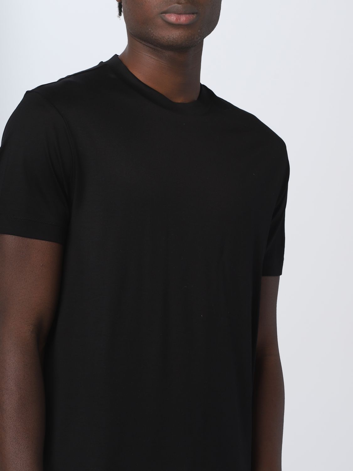 Lyocell and cotton T-shirt