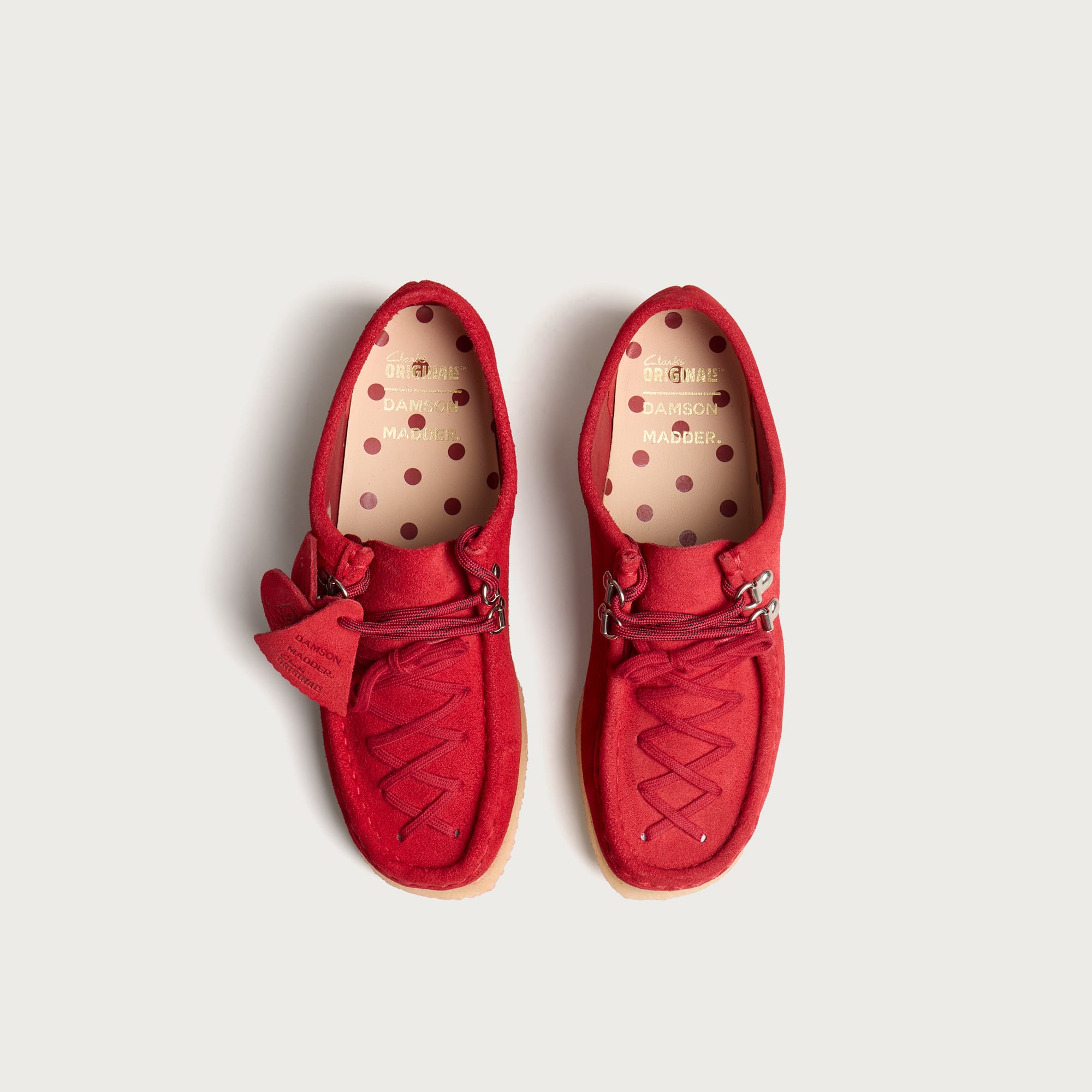Women's x Clarks Originals Lace-Up Wallabee Red
