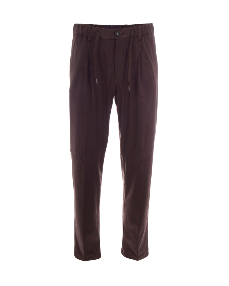 Herno - straight leg pants button detail back pocket