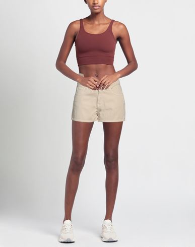 Woman Shorts & Bermuda Shorts Beige Size 27 Cotton