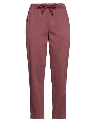 Woman Pants Garnet Size 4 Cotton, Lyocell, Elastane