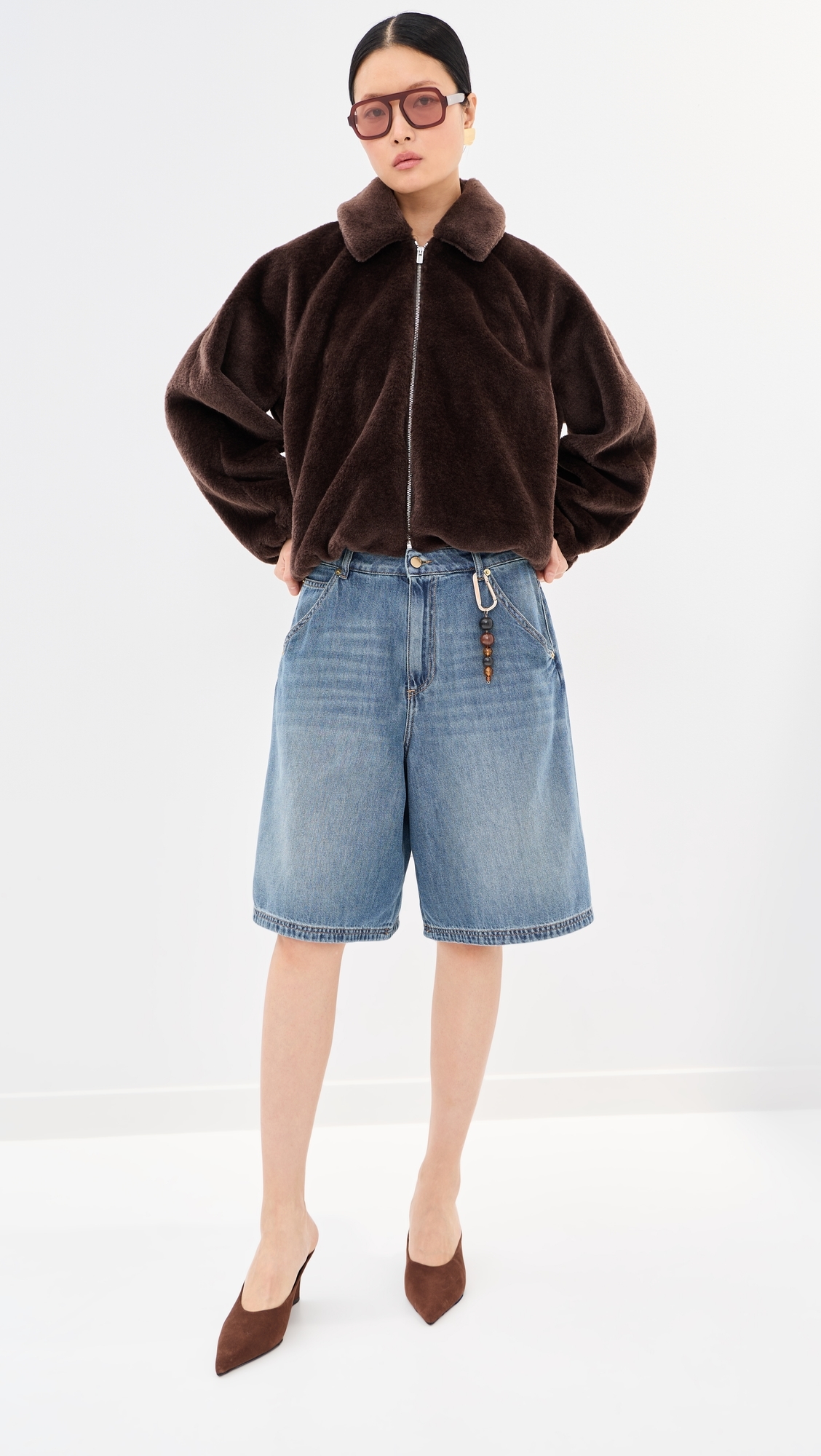 Emily Denim Shorts Slate Vintage