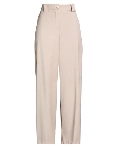 Woman Pants Beige Size S Polyester, Viscose, Elastane