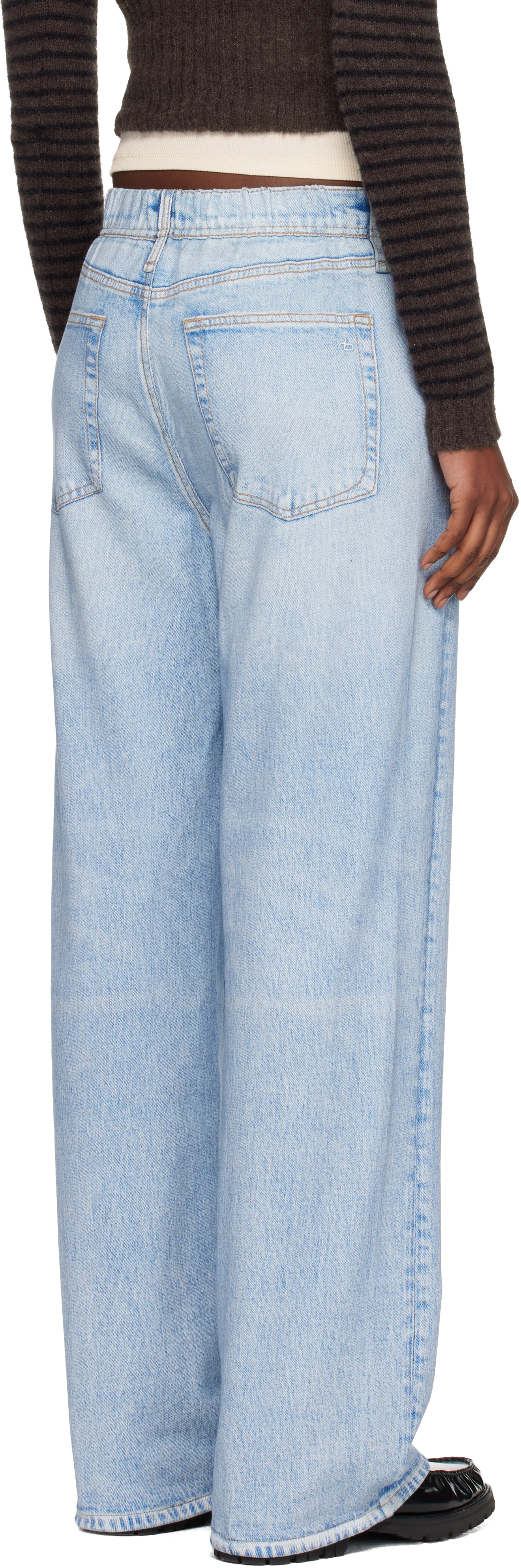 Blue rb Miramar Wide-Leg Jeans