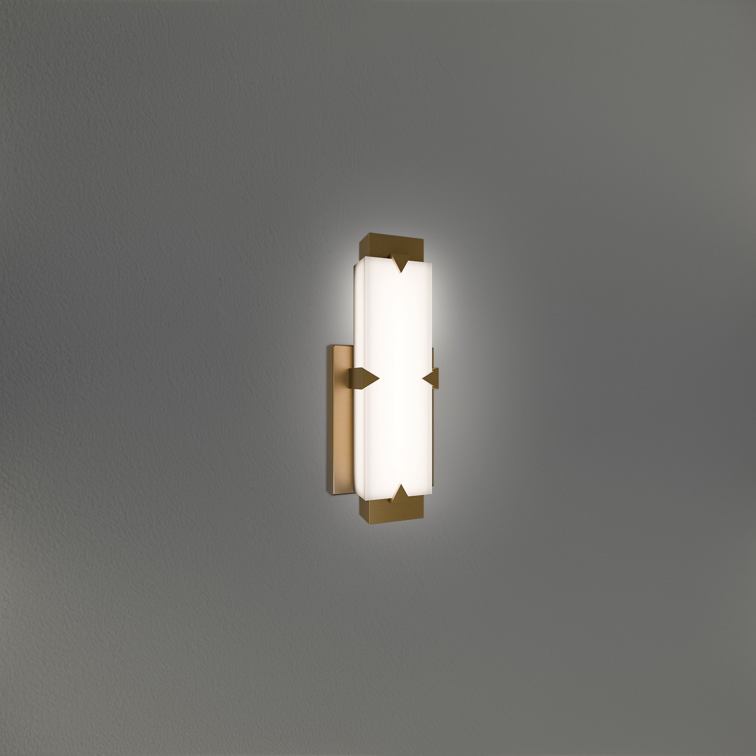 Aged Brass LED Wall Sconce from the Carlisle Collection